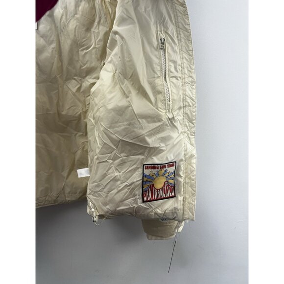 marine layer Archive Sierra Puffer Jacket Antique White Sz M NWT - Picture 5 of 13